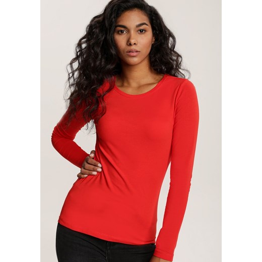 Czerwona Bluzka Shinypool ze sklepu Renee odzież w kategorii Bluzki damskie - zdjęcie 162274625