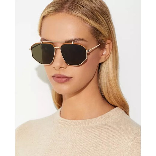 Alexander Mcqueen Zielone okulary przeciwsłoneczne ONE SIZE Moliera2.com