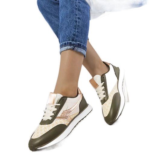 Buty sportowe damskie sneakersy wiązane