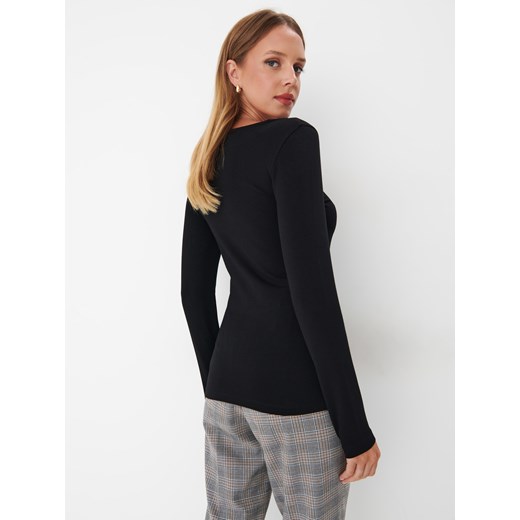 Mohito - Czarna bluzka basic - Mohito L Mohito