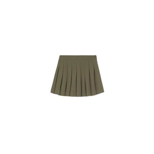 Cropp - Ciemnozielona plisowana spódniczka - zielony ze sklepu Cropp w kategorii Spódnice - zdjęcie 162294667
