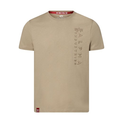 Alpha Industries T-shirt męski Mężczyźni Bawełna melanżowy jednolity ze sklepu vangraaf w kategorii T-shirty męskie - zdjęcie 162309469