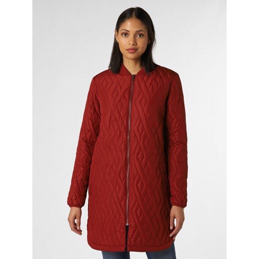 soyaconcept® Damski płaszcz pikowany Kobiety Sztuczne włókno czerwony jednolity ze sklepu vangraaf w kategorii Płaszcze damskie - zdjęcie 162309506