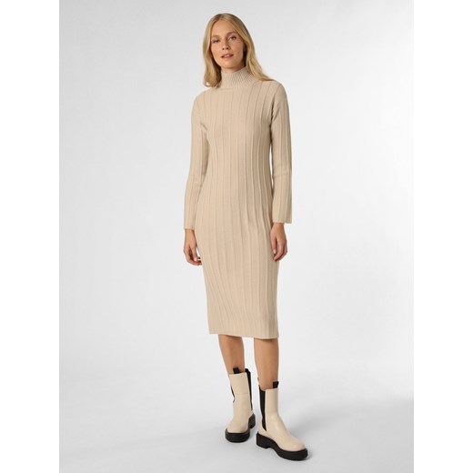 Max Mara Leisure Sukienka damska Kobiety drobna dzianina beżowy jednolity ze sklepu vangraaf w kategorii Sukienki - zdjęcie 162309548