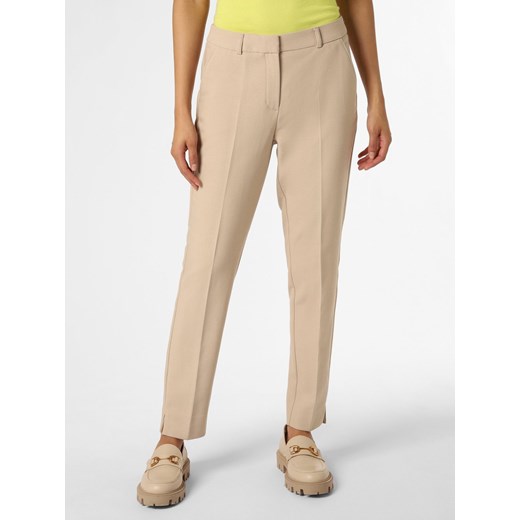 comma Spodnie Kobiety beżowy jednolity ze sklepu vangraaf w kategorii Spodnie damskie - zdjęcie 162309565