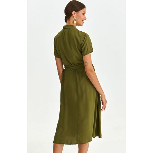 Sukienka Top Secret koszulowa zielona 