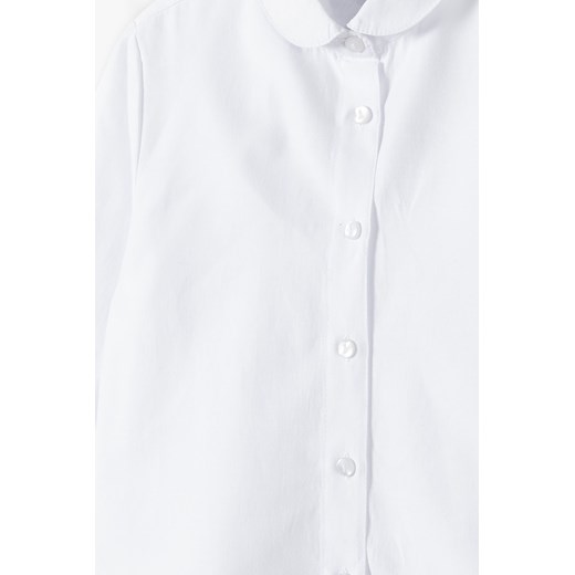 Biała elegancka koszula dla dziewczynki - długi rękaw Lincoln & Sharks By 5.10.15. 164 okazyjna cena 5.10.15