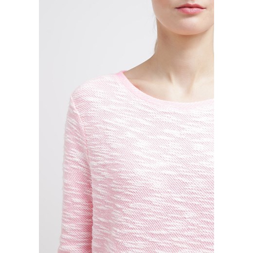 Even&Odd Sweter pink / white zalando bezowy bawełna