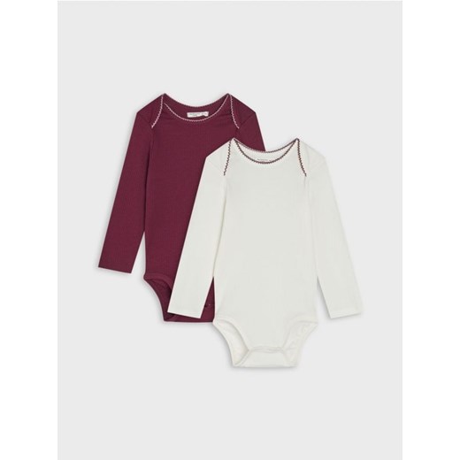 Sinsay - Body 2 pack - kremowy ze sklepu Sinsay w kategorii Body niemowlęce - zdjęcie 162318776