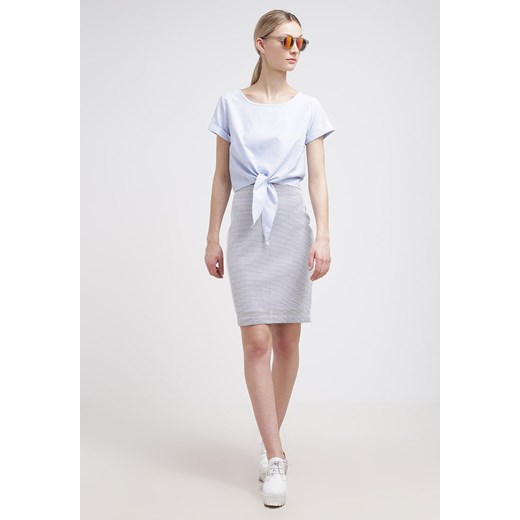 KIOMI Spódnica ołówkowa  white/blue zalando  Odzież