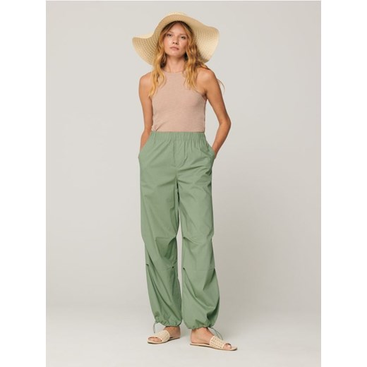 Sinsay - Spodnie parachute - zielony Sinsay L Sinsay