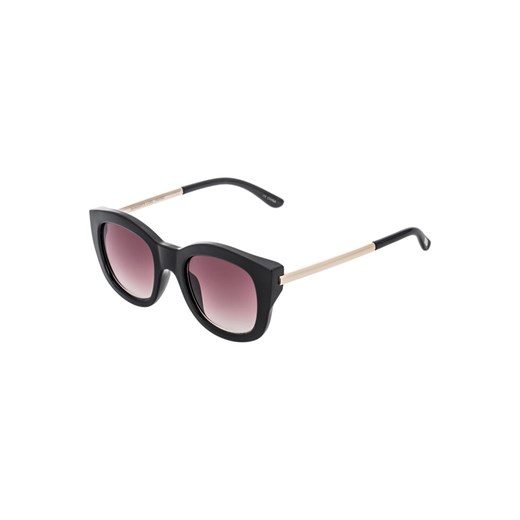 Le Specs RUNAWAYS LUXE Okulary przeciwsłoneczne czarny zalando bialy motyle