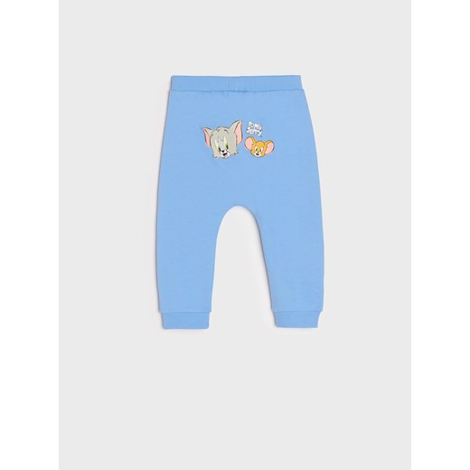 Sinsay - Spodnie dresowe Tom i Jerry - niebieski Sinsay 62 Sinsay