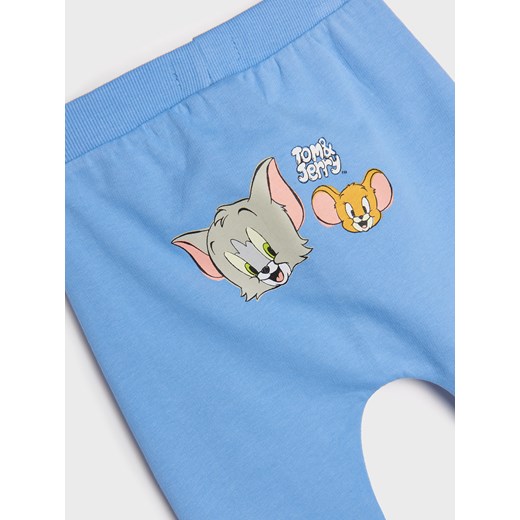 Sinsay - Spodnie dresowe Tom i Jerry - niebieski Sinsay 86 Sinsay