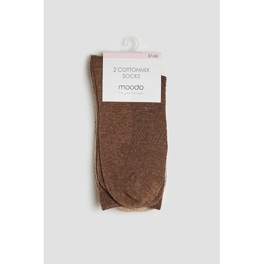 2 pack bawełnianych skarpet ze sklepu Moodo.pl w kategorii Skarpetki damskie - zdjęcie 162354735