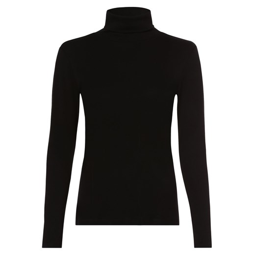 s.Oliver Damska koszulka z długim rękawem Kobiety Bawełna czarny jednolity ze sklepu vangraaf w kategorii Bluzki damskie - zdjęcie 162356906