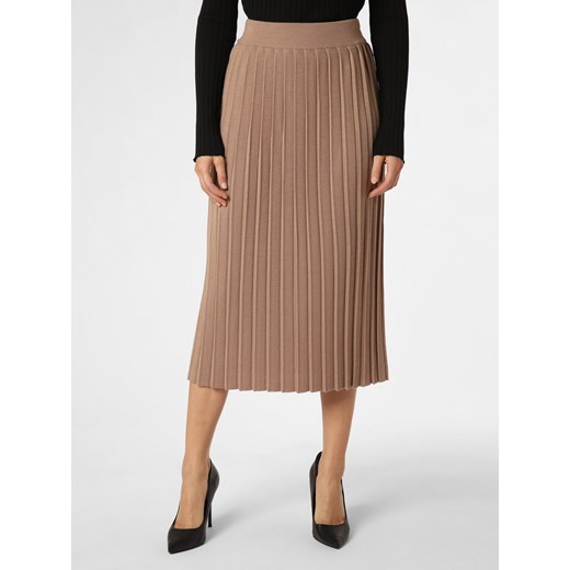 Weekend Max Mara Spódnica damska Kobiety Sztuczne włókno taupe jednolity ze sklepu vangraaf w kategorii Spódnice - zdjęcie 162356947