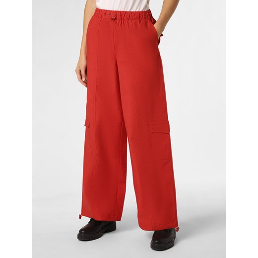 NA-KD Spodnie Kobiety Bawełna czerwony jednolity ze sklepu vangraaf w kategorii Spodnie damskie - zdjęcie 162356985