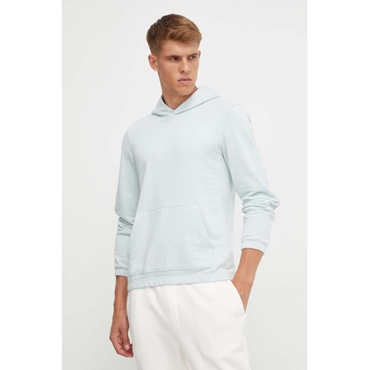 Calvin Klein Performance bluza dresowa Essentials kolor szary z kapturem gładka ze sklepu ANSWEAR.com w kategorii Bluzy męskie - zdjęcie 162358675