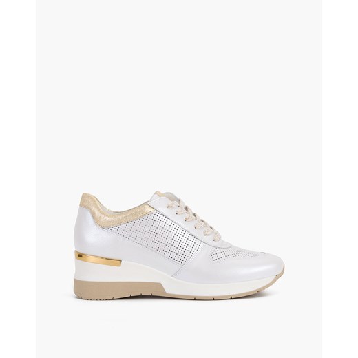 biało-złote sneakersy skórzane 024-5089-1581-77 Kulig 41 KULIG