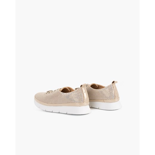 złote sneakersy skórzane ażurowe 108-399-148 Kulig 39 KULIG