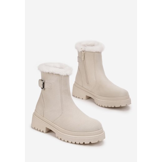 Born2be botki płaskie casual zimowe
