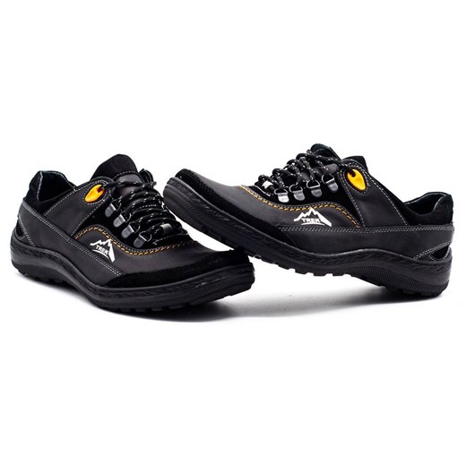 Męskie buty trekkingowe 268 czarne ze sklepu butyolivier w kategorii Buty trekkingowe męskie - zdjęcie 162370319