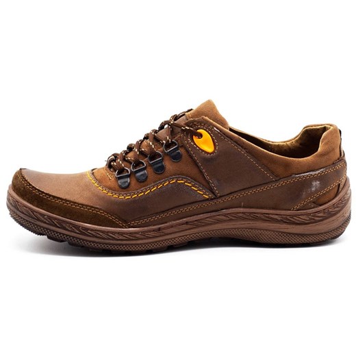 Męskie buty trekkingowe 268 brązowe ze sklepu butyolivier w kategorii Buty trekkingowe męskie - zdjęcie 162370365