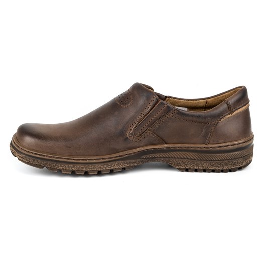 Buty męskie casual 869 brązowe ze sklepu butyolivier w kategorii Półbuty męskie - zdjęcie 162370396