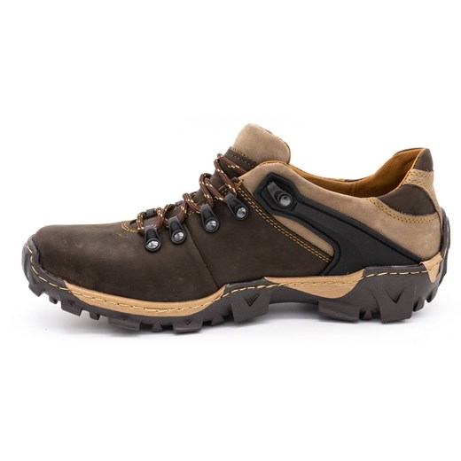 Męskie buty trekkingowe 116 ciemny brąz ze sklepu butyolivier w kategorii Buty trekkingowe męskie - zdjęcie 162370407