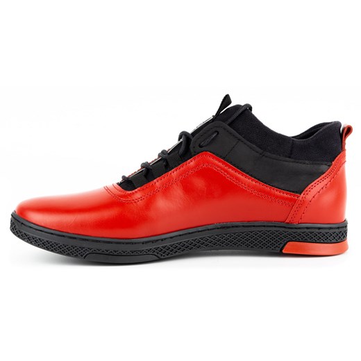 Buty męskie zimowe K27F czerwone ze sklepu butyolivier w kategorii Półbuty męskie - zdjęcie 162371365