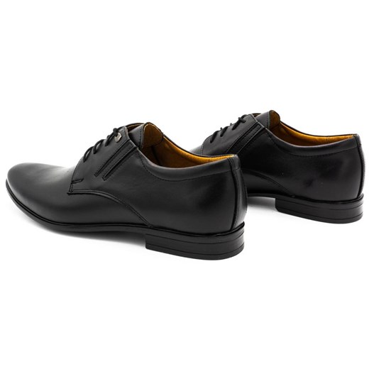 Buty męskie skórzane wizytowe 480 czarne ze sklepu butyolivier w kategorii Buty eleganckie męskie - zdjęcie 162371498