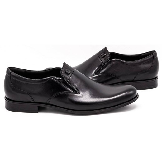 Buty męskie wizytowe wsuwane 343/27 czarne 44 butyolivier