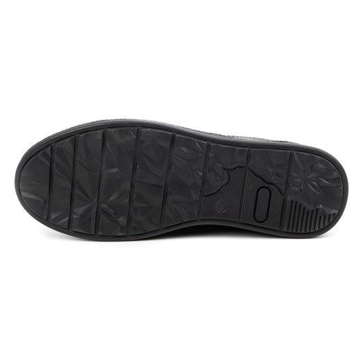 Buty męskie skórzane casual 930MA czarne ze sklepu butyolivier w kategorii Półbuty męskie - zdjęcie 162372046