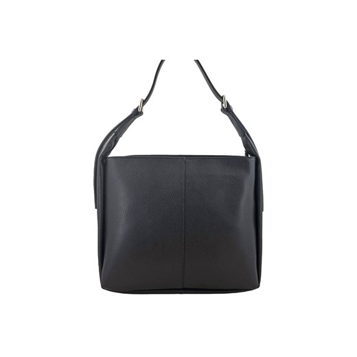Klasyczna torebka skórzana na ramię - Czarna ze sklepu butyolivier w kategorii Torby Shopper bag - zdjęcie 162376617
