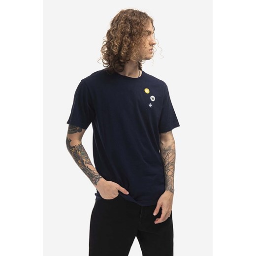 Wood Wood t-shirt bawełniany Ace Patches T-Shirt kolor granatowy z aplikacją 10235704.2222-WHITE ze sklepu PRM w kategorii T-shirty męskie - zdjęcie 162380608