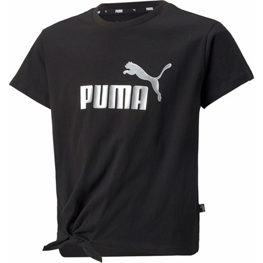 Koszulka juniorska ESS+ Logo Knotted Tee Puma ze sklepu SPORT-SHOP.pl w kategorii Bluzki dziewczęce - zdjęcie 162383358