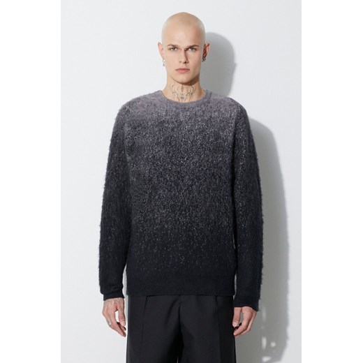 Taikan sweter Gradient Knit Sweater męski kolor czarny lekki TK0015.BLK ze sklepu PRM w kategorii Swetry męskie - zdjęcie 162390665