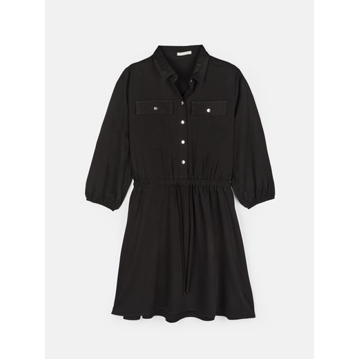 GATE Damska sukienka koszulowa z wiskozy 34 ze sklepu gateshop w kategorii Sukienki - zdjęcie 162392015