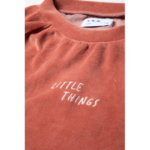Gładka bluza dresowa dla dziewczynki - Little Things 5.10.15. 92 5.10.15 promocja