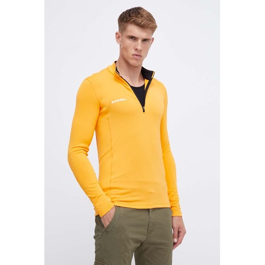 Mammut bluza sportowa Aenergy ML Half Zip kolor pomarańczowy gładka ze sklepu ANSWEAR.com w kategorii Bluzy męskie - zdjęcie 162393275