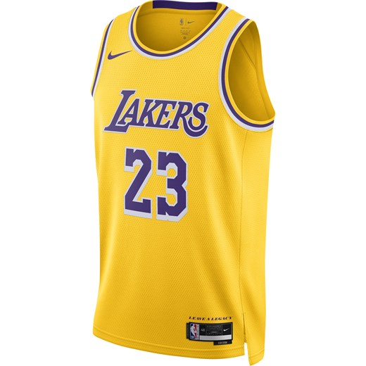Koszulka męska Nike Dri-FIT NBA Swingman Los Angeles Lakers Icon Edition 2022/23 - Żółty ze sklepu Nike poland w kategorii T-shirty męskie - zdjęcie 162395249