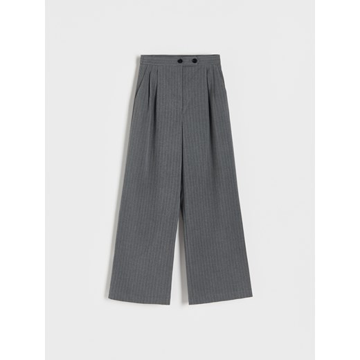 Reserved - Eleganckie spodnie garniturowe - Szary Reserved S Reserved