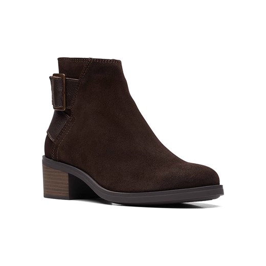 Clarks Skórzane botki w kolorze brązowym Clarks 42 okazyjna cena Limango Polska