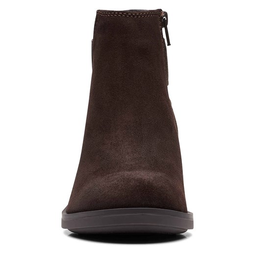 Clarks Skórzane botki w kolorze brązowym Clarks 39,5 wyprzedaż Limango Polska