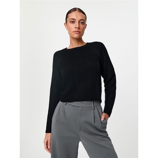 Sinsay - Sweter w prążki - czarny ze sklepu Sinsay w kategorii Swetry damskie - zdjęcie 162410718