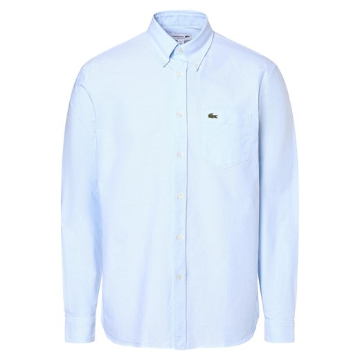 Lacoste Koszula męska Mężczyźni Regular Fit Bawełna jasnoniebieski jednolity Lacoste 44-45 vangraaf okazyjna cena