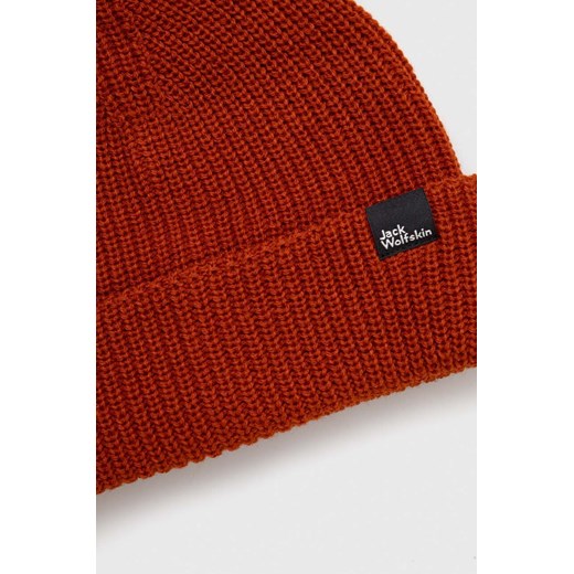 Jack Wolfskin czapka FISCHER kolor czerwony Jack Wolfskin ONE ANSWEAR.com