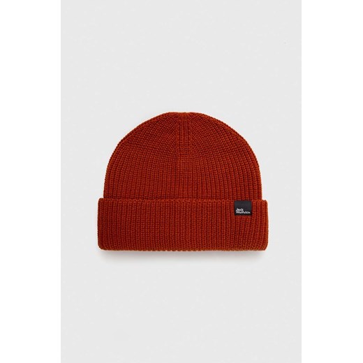 Jack Wolfskin czapka FISCHER kolor czerwony Jack Wolfskin ONE ANSWEAR.com
