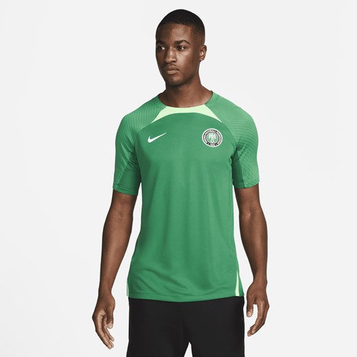 Męska koszulka piłkarska z krótkim rękawem Nike Dri-FIT Nigeria Strike - Zieleń Nike M okazyjna cena Nike poland
